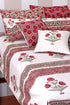 40s Cotton Pillow Cover in Floral Block Print